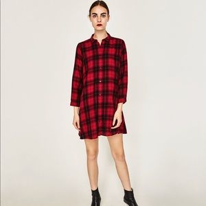 Plaid t shirt dress